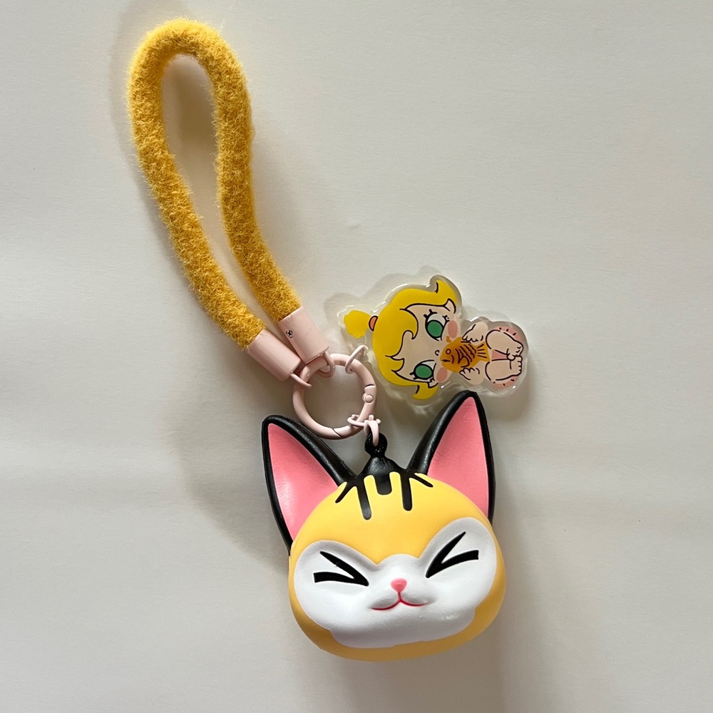 Pop Mart Baby Molly & Baby Tabby Series Sneak a Bite Pinch Pendant